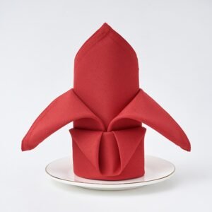 Plain Weave Polyester Dinner Napkin, 5.3 oz/yd² (180 g/m²), Washable - Set of 4