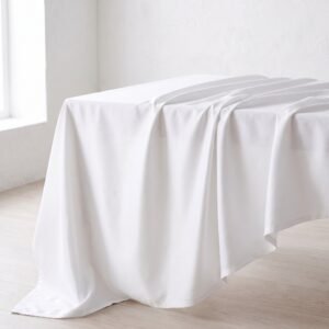100% Cotton Sateen Tablecloth, Washable