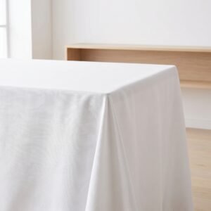 Plain Weave Polyester Tablecloth, 5.3 oz/yd² (180 g/m²), Washable