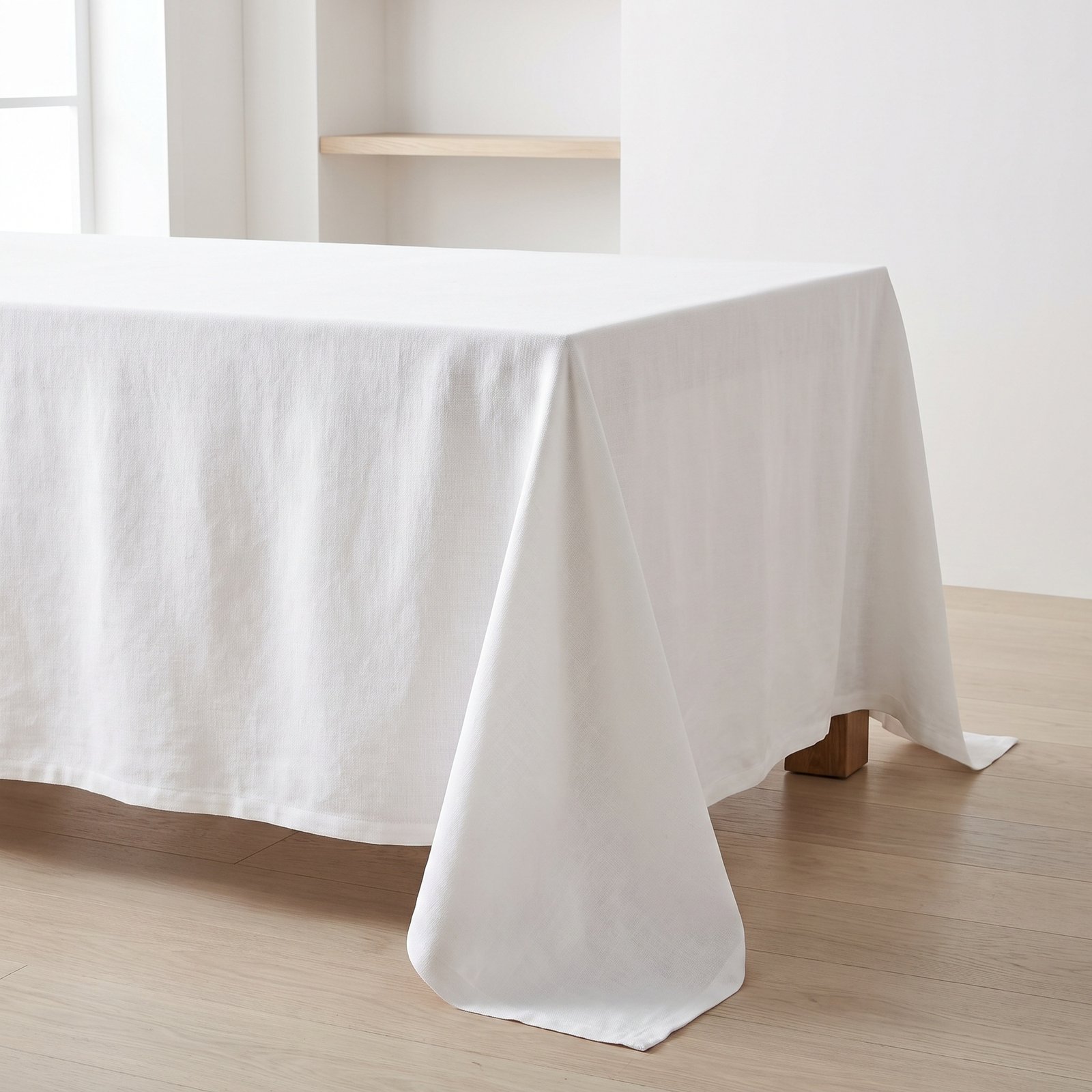 Thick Cotton-Linen Tablecloth, 8.9 oz/yd² (300 g/m²), Washable