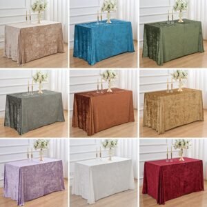 Thick Velvet Stretch Tablecloth, 7.1 oz/yd² (240 g/m²)