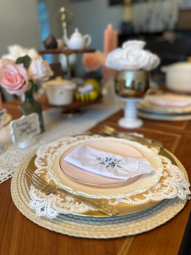Vintage Lace Placemat Layering