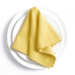 100% Cotton Sateen Dinner Napkin, Washable - Set of 4